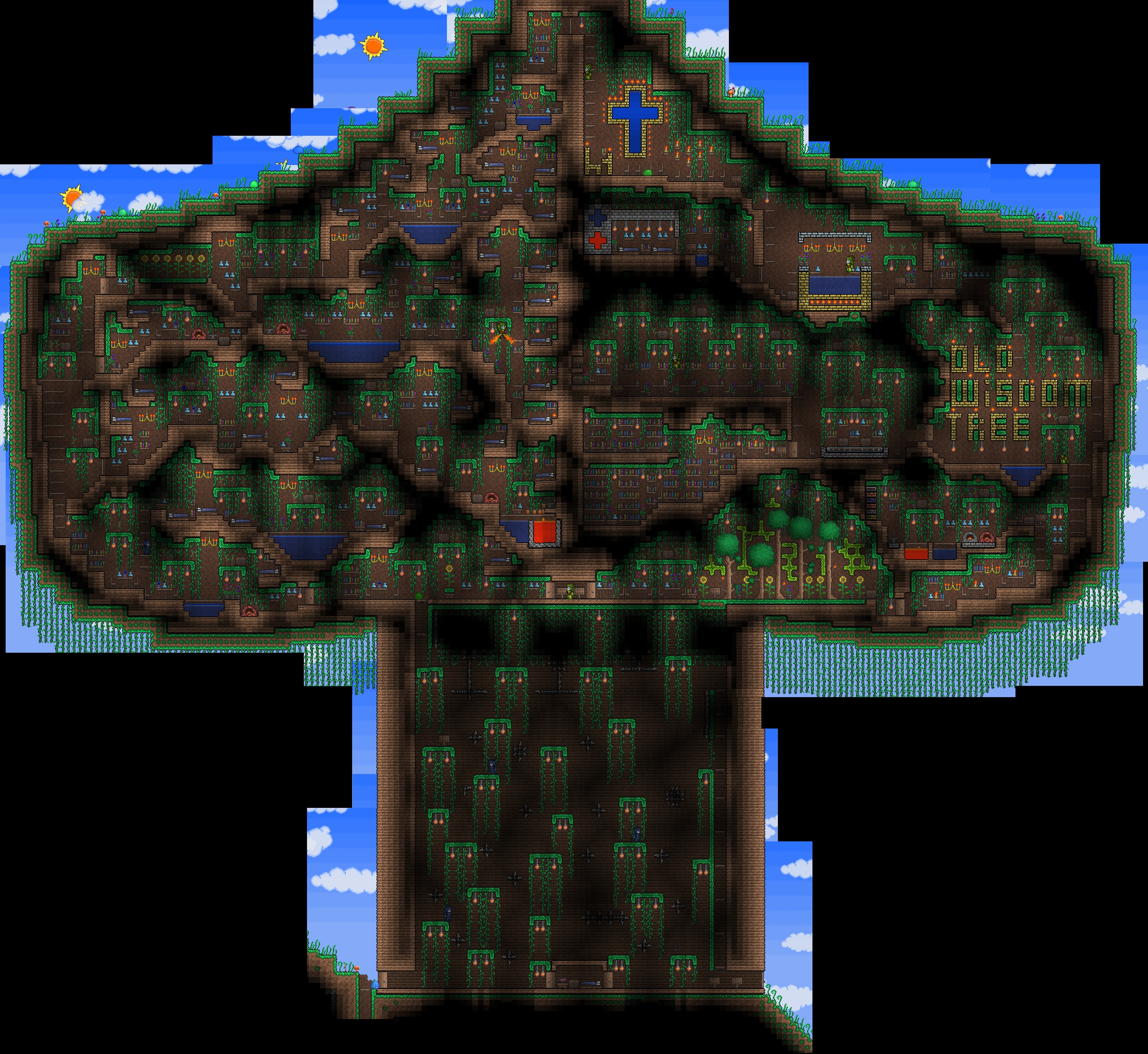 Displaying 17> Images For - Terraria Tree House Design...