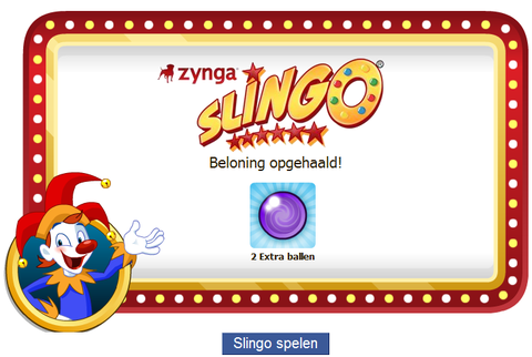 1 Zynga Slingo: + 30 Extra FREE Balls!  