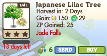 8493163 Limited Edition Jade Falls Trees: Wind Chime, Giant Wind Chime, Japanese Lilac & Japanese Privet!