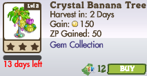 8542393 Limited Edition Gem Collection Trees: Crystal Heart Tree, Crystal Apple & Crystal Banana!